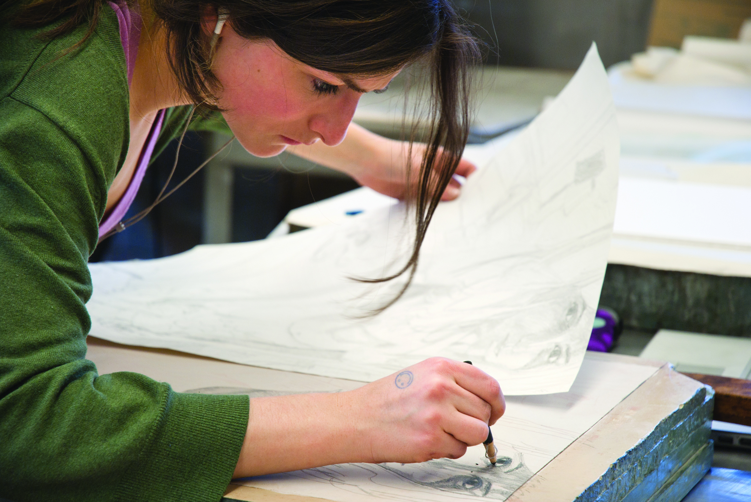 A student drawing