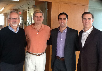 Dr. Perry Samson, Steve Case (Managing Partner of Revolution and Founder of AOL), Jason Aubrey, and Echo360's CEO Fred Singer