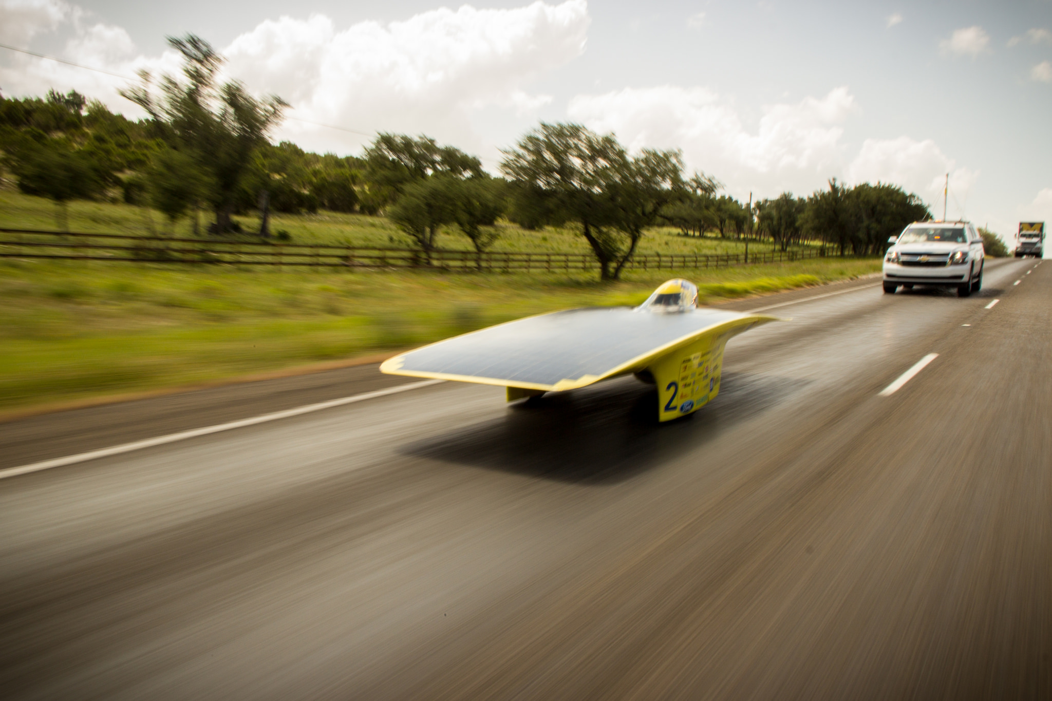 University of Michigan's 2014 solar car, Quantum. Image credit: Darren Cheng