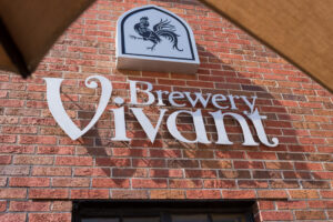 Brewery Vivant exterior sign. Image credit: Daryl Marshke, Michigan Photography