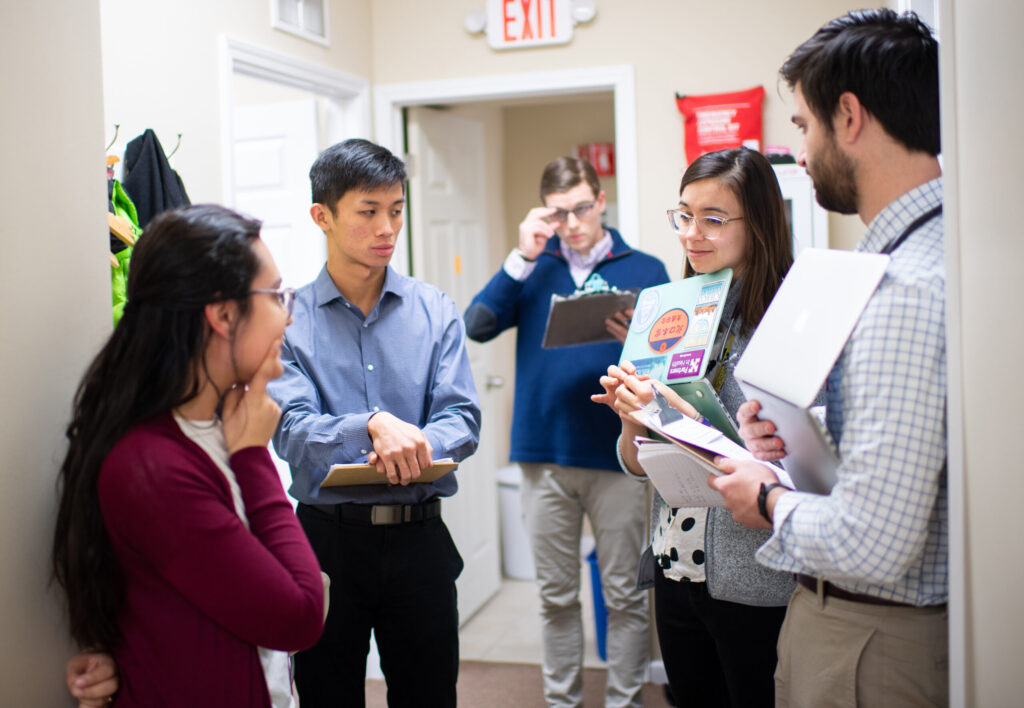 Med students gain valuable experience working at the clinic. 12/1/18 State Strategy Stories Student-Run Free Clinic.