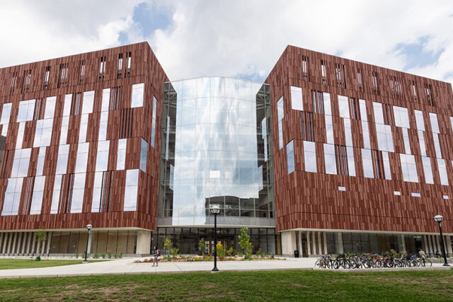 Photo of the exterior of the Biological Sciences Building.