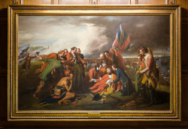 Photo of "The Death of General Wolfe" painting