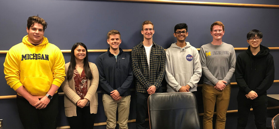 In Ann Arbor, seven students are participating in the DTE Energy E-Challenge Competition for Colleges and Universities.