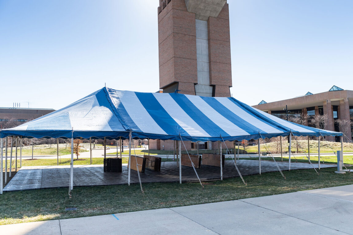 Photo of canopy on North Campus.