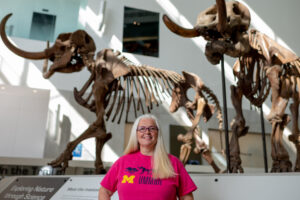 Jeanna Fox, outreach manager for the University of Michigan Museum of Natural History, connected with Garden City along with schools in Ypsilanti and Detroit. Image credit: Eric Bronson, Michigan Photography