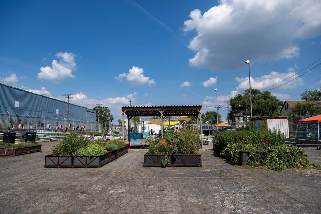 The one-acre lot that has grown fruits, vegetables and young leaders in southwest Detroit since 2012. Image credit: Eric Bronson, Michigan Photography