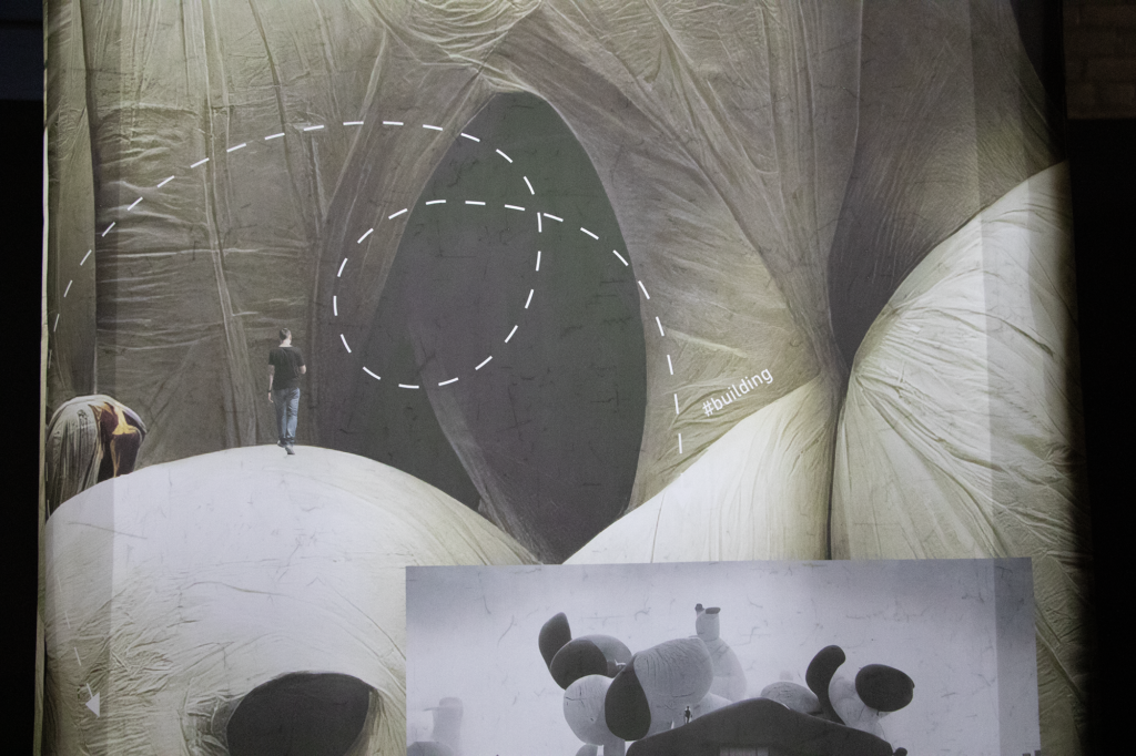 #building, a piece from the Neural Architecture Exhibition. Image courtesy: Taubman College