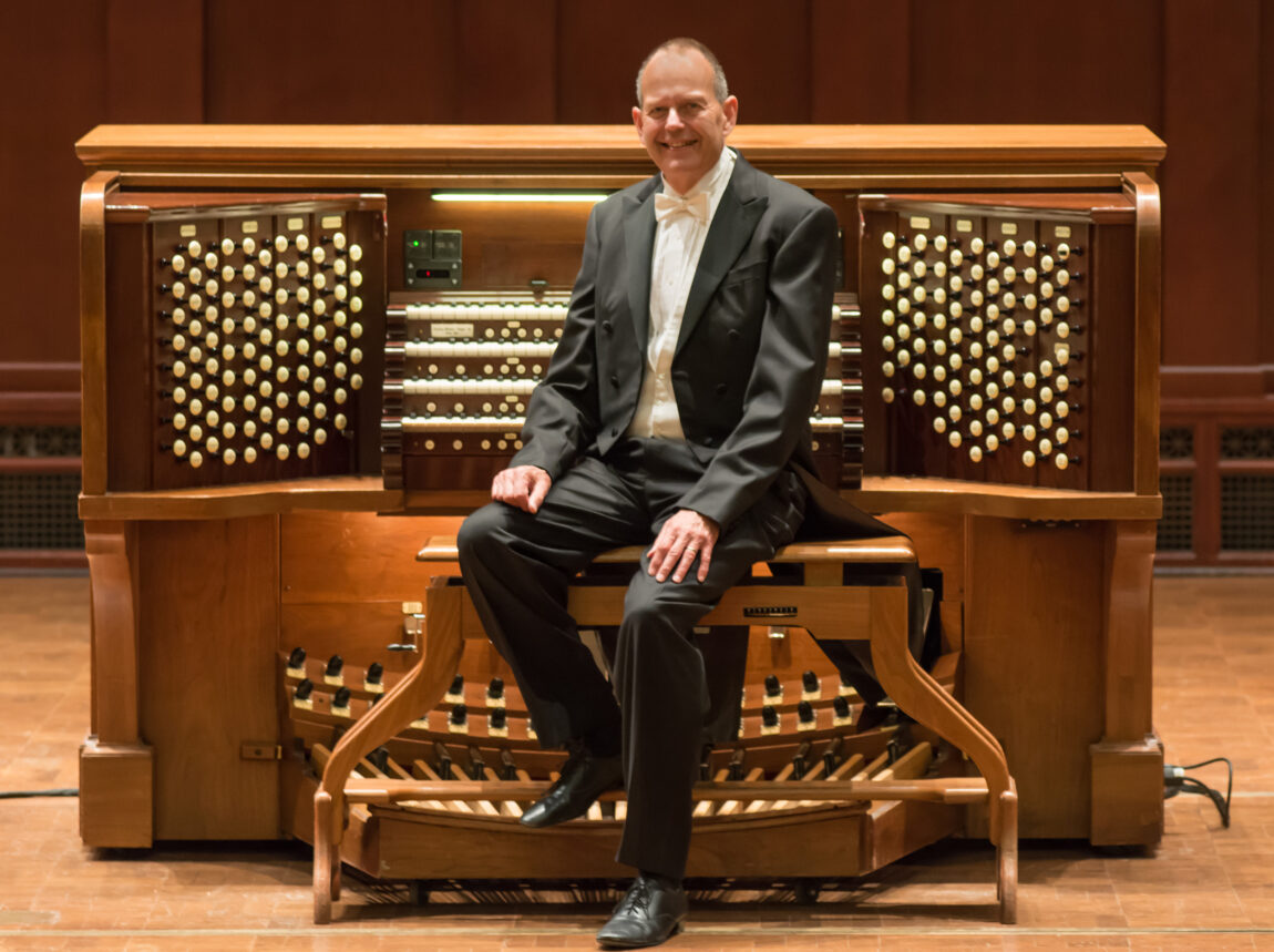 James Kibbie will perform the last of 18 concerts featuring all 281 solo organ works of Johann Sebastian Bach on April 16 at Hill Auditorium, shortly before his retirement as professor of organ at the School of Music, Theatre & Dance after a 42-year career. (Photo by John Beresford)