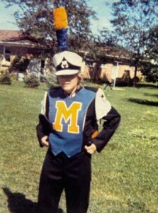 Lynn Hansen in 1972 dressed in the Michigan Marching Band uniform. Image courtesy: Lynn Hansen