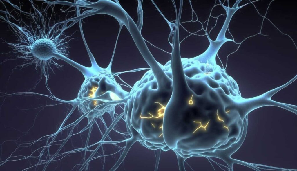 Concept illustration of repairing synaptic deficits. Image credit: Nicole Smith, made with Midjourney