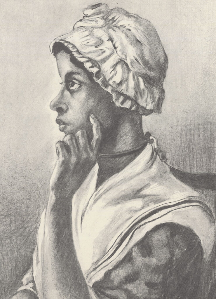 A portrait of Phillis Wheatley Peters