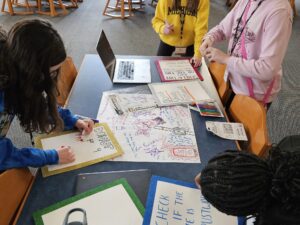 Middle schoolers during a Digital Wellness class at Tappan Middle School. Image credit: Liz Kolb