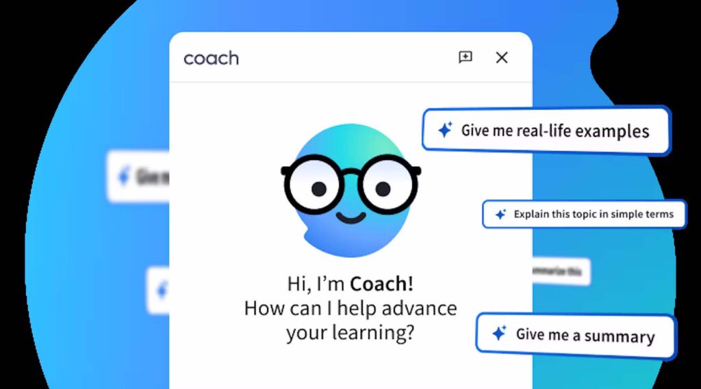 Coursera AI character logo. Image courtesy: Coursera