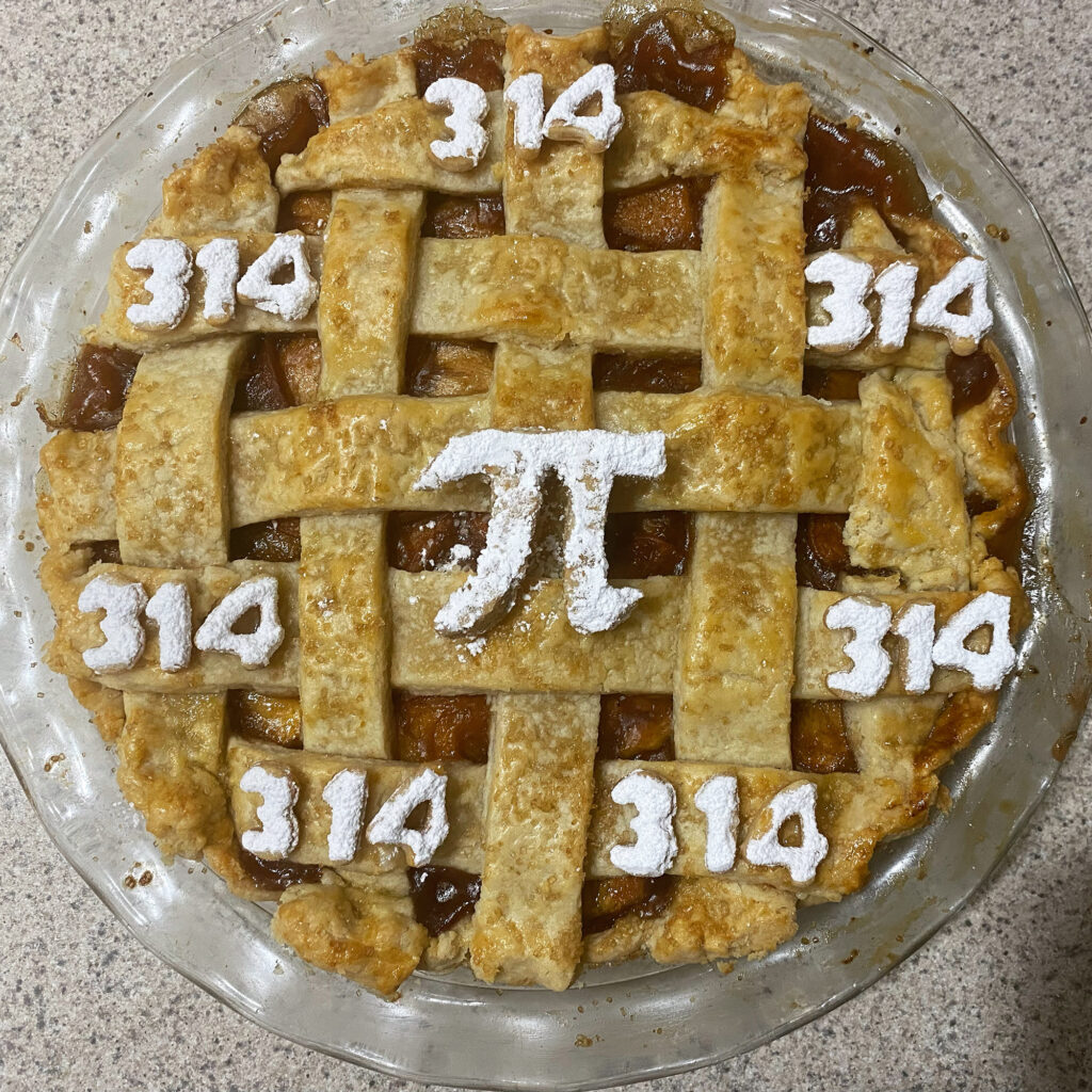 Peach bourbon pie baked by Rujuta Umarji
