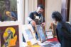 Artist, Johnny Van Patten, and patron at the U-M School of Social Work 2023 Change Maker Lecture Series. Image credit: U-M School of Social Work.