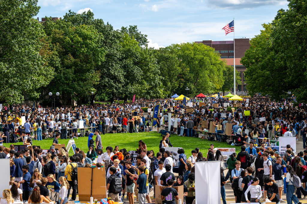 Thousands of people gather for the annual Festifall event