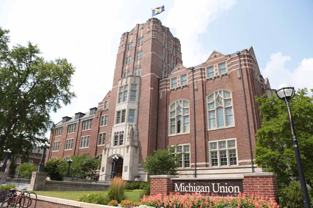 Exterior of the Michigan Union building. Image credit: Anna Busse, Michigan News