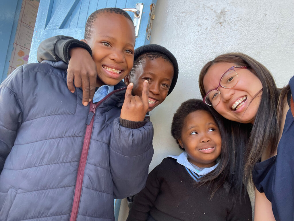 Sung visited a school in Botswana to promote inclusive education and support students with disabilities in their transition from school to work. 
