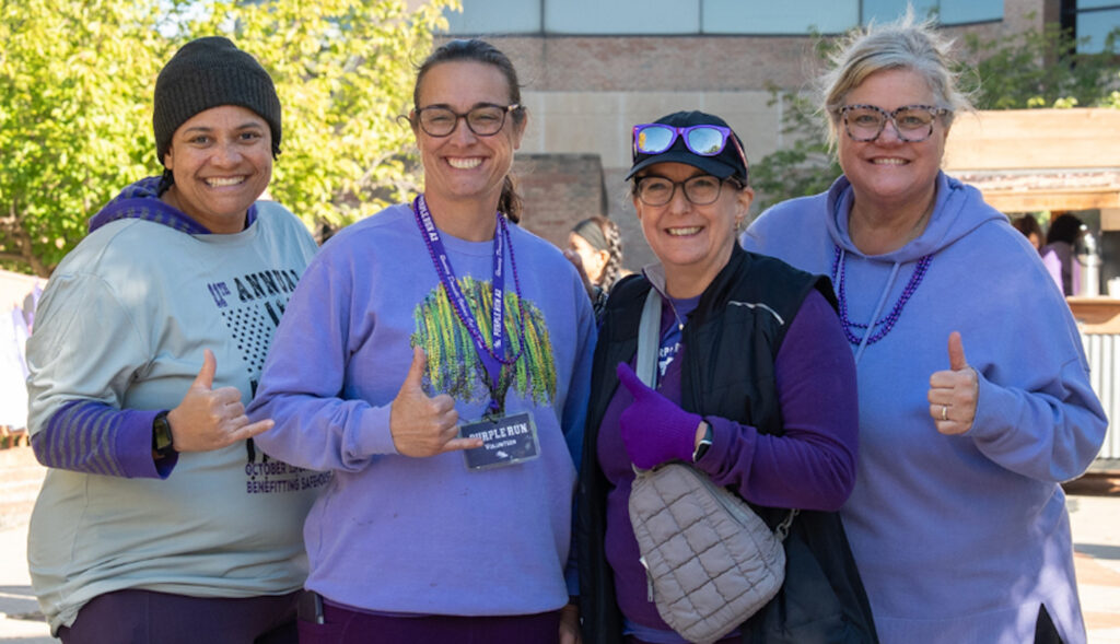 A photo of Paula Williams, Kaitlin Deslatte, Margie Pillsbury and Maureen Burke, who launched the DPSS Special Victims Unit 10 years ago. 