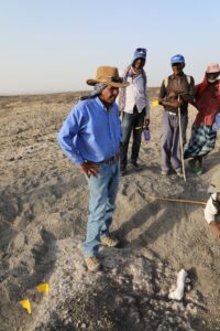 Haile-Selassie and his crew members in the field. Image credit: Stephanie Melillo