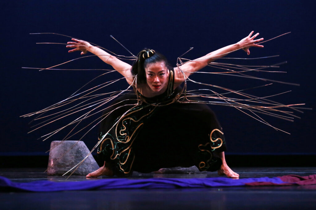 A Martha Graham Company dancer in Cave of the Heart 6