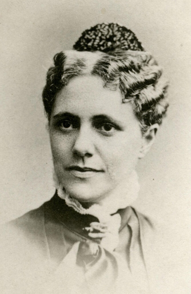 A photo of Amanda Sanford, the first U-M female medical graduate 