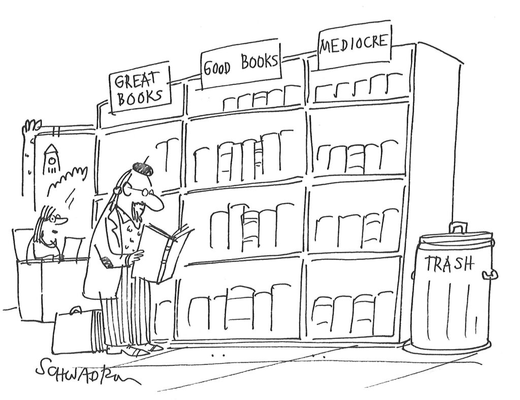 A cartoon by Harley Schwadron