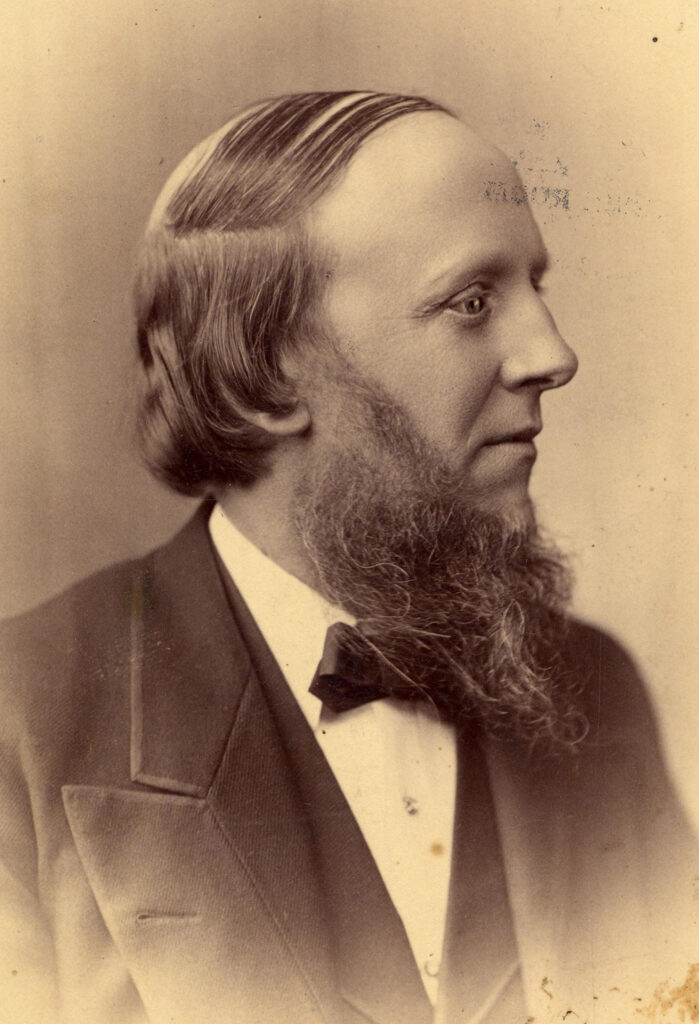 A profile image of U-M President James B. Angell