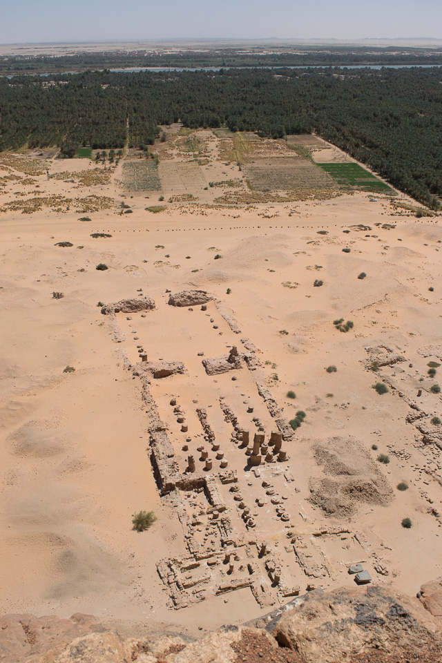 Temple of Amun in the ancient city of Napata, now called Jebel Barkal, a UNESCO World Heritage site in Northern Sudan. Nile River in the background. Image credit: Raymond Silverman, 2016